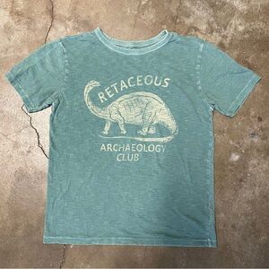 Crewcuts Retaceous Dinosaur Tee - Teal Size Large